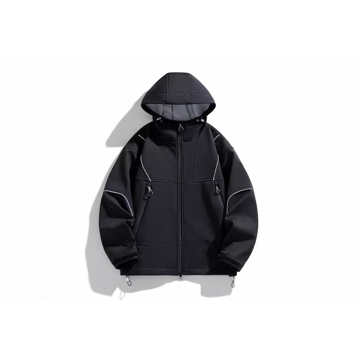 Seiizaa Autumn 's Jacket Loose Casual Hiking Soft Shell Waterproof Windbreaker