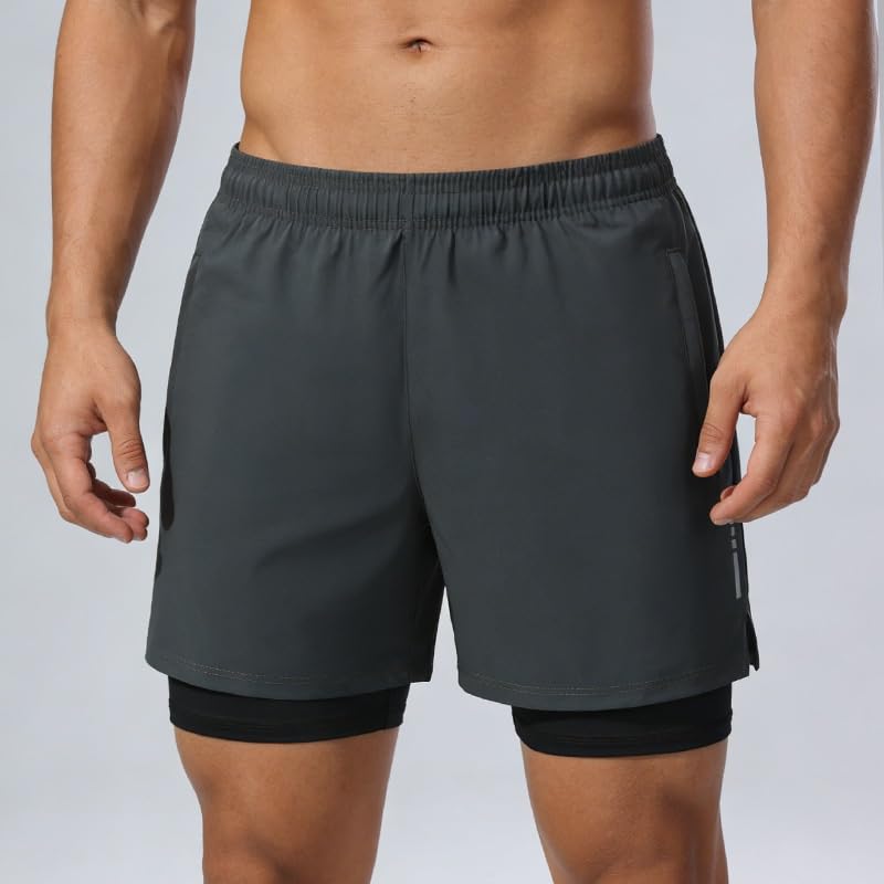 Men’s 2-in-1 Quick-Dry Running Shorts