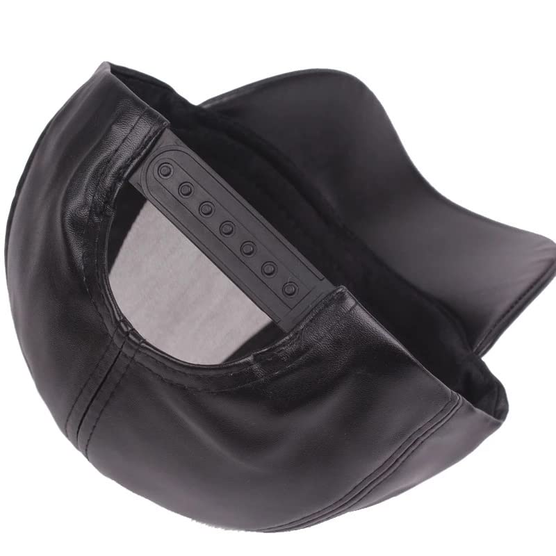 Unisex Adjustable Leather Baseball Cap