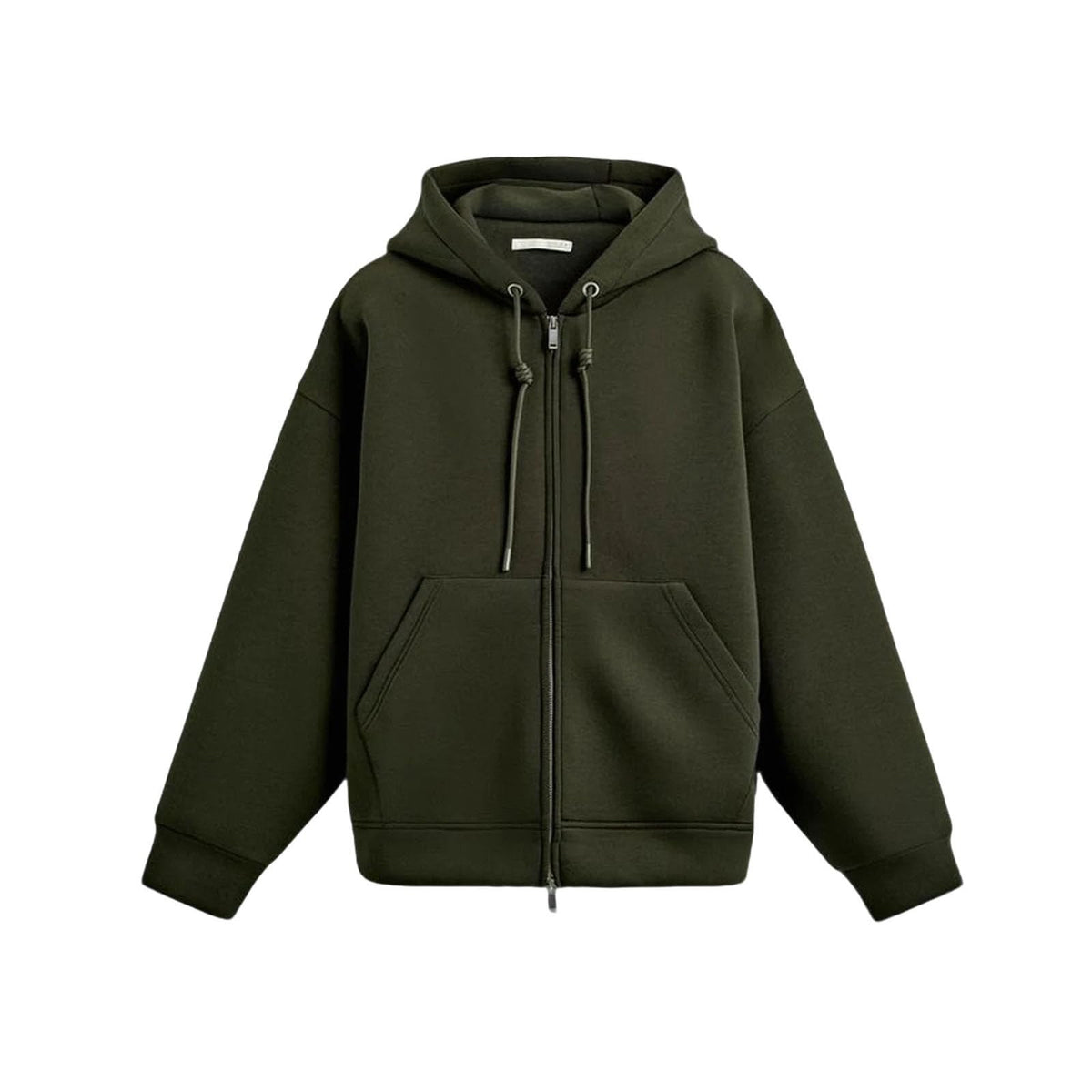 Men’s Loose-Fit Thermal Zip-Up Hoodie