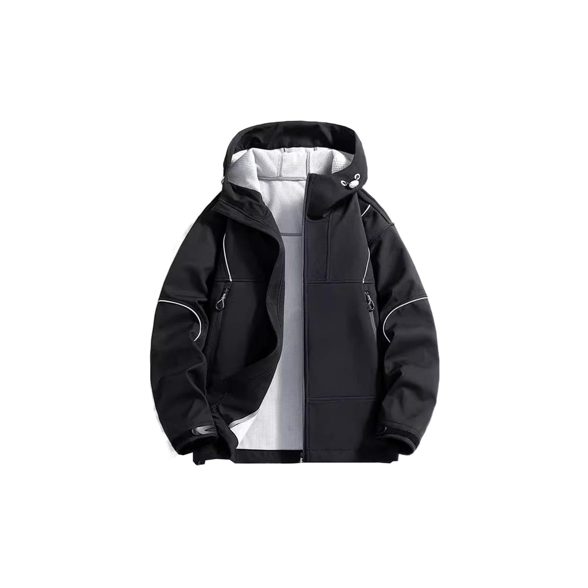 Seiizaa Autumn 's Jacket Loose Casual Hiking Soft Shell Waterproof Windbreaker