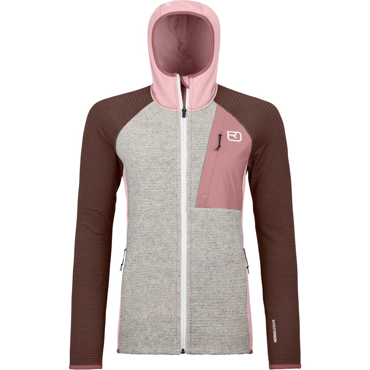 Ortovox Fleece GP Classic Knit Full-Zip Hoodie Dawn Rose S