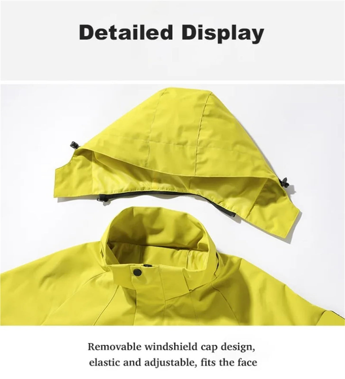Men’s Water-Resistant Hooded Hiking Jacket