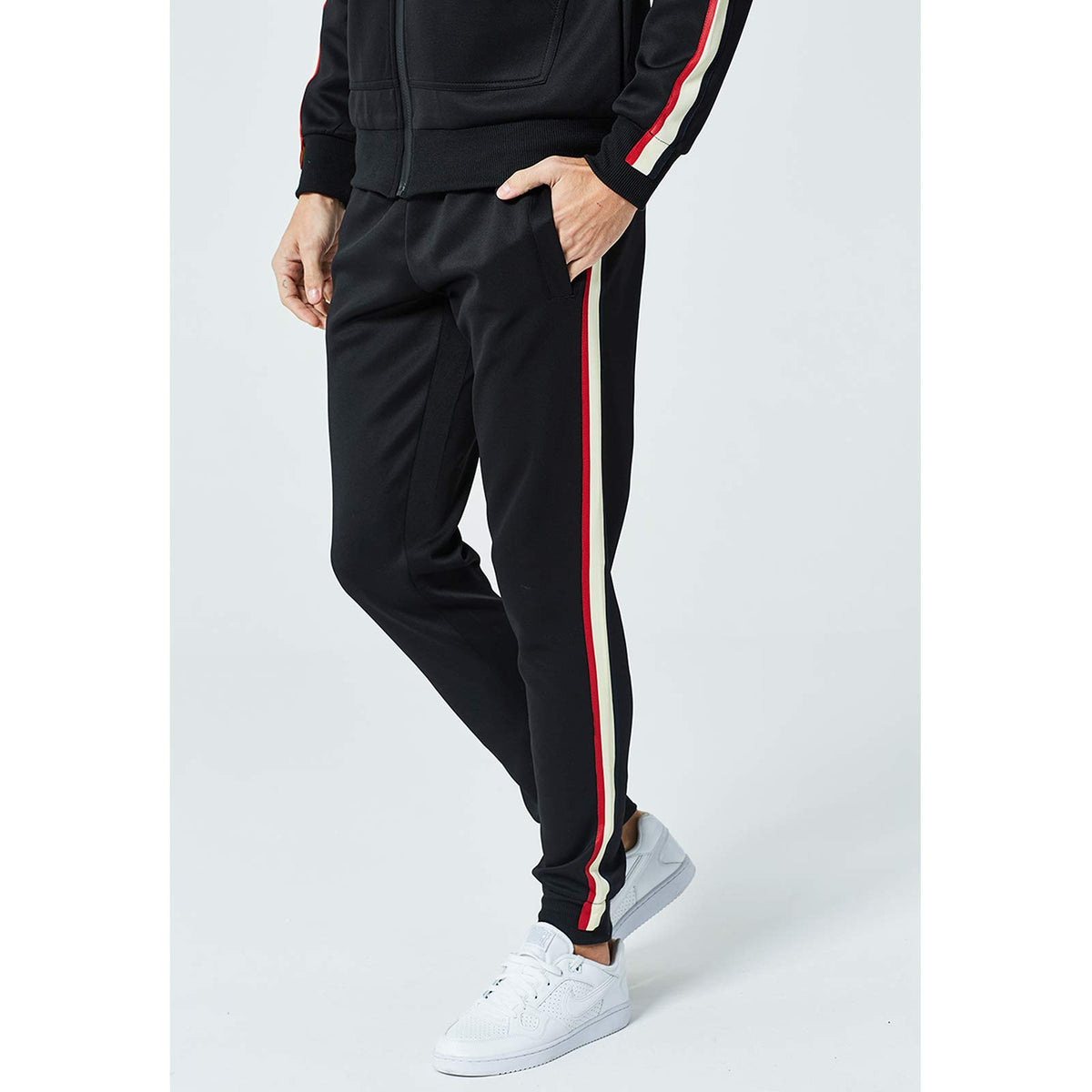 Men’s Hooded Full-Zip Athletic Tracksuit