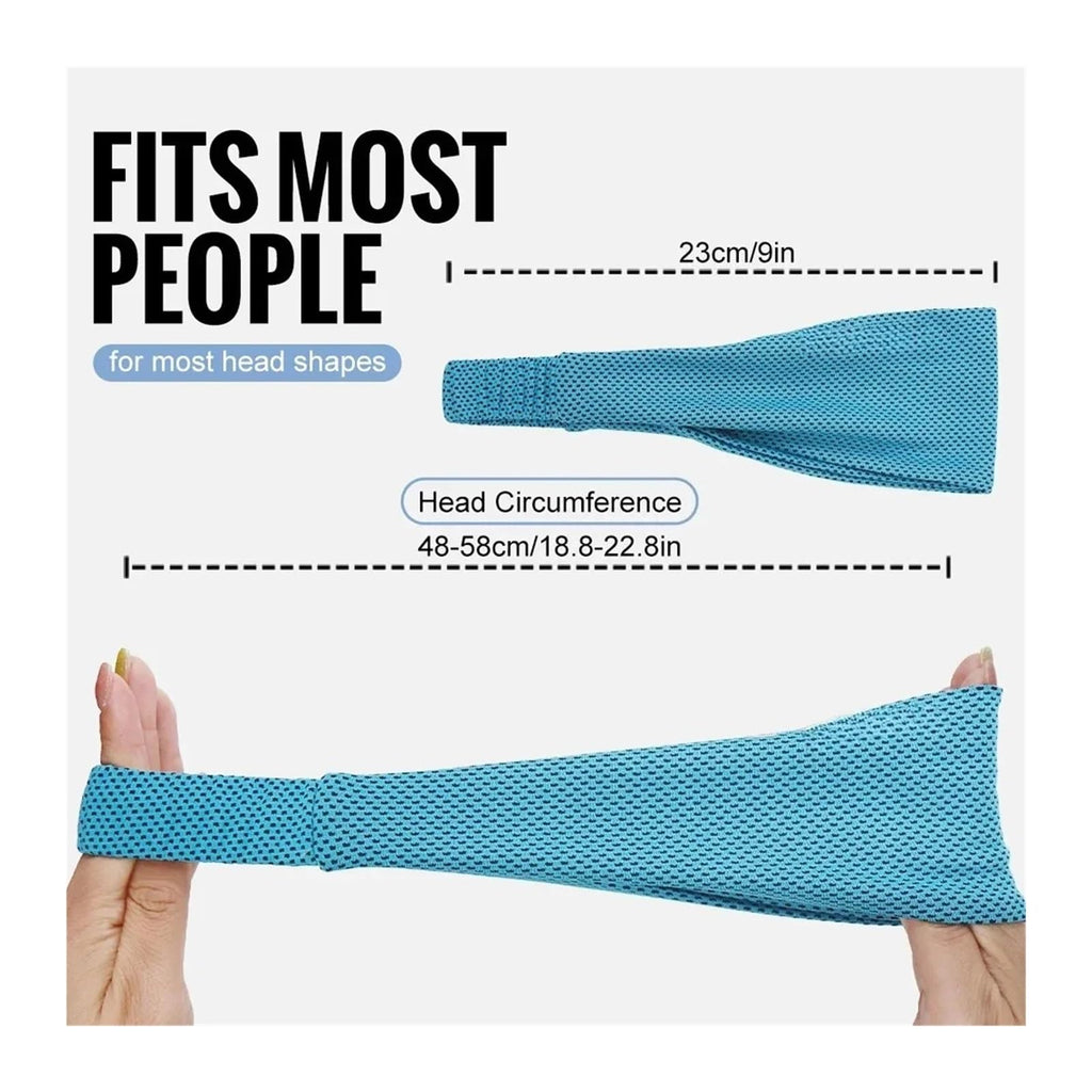 3-Pack Unisex Sweat-Wicking Sports Headbands