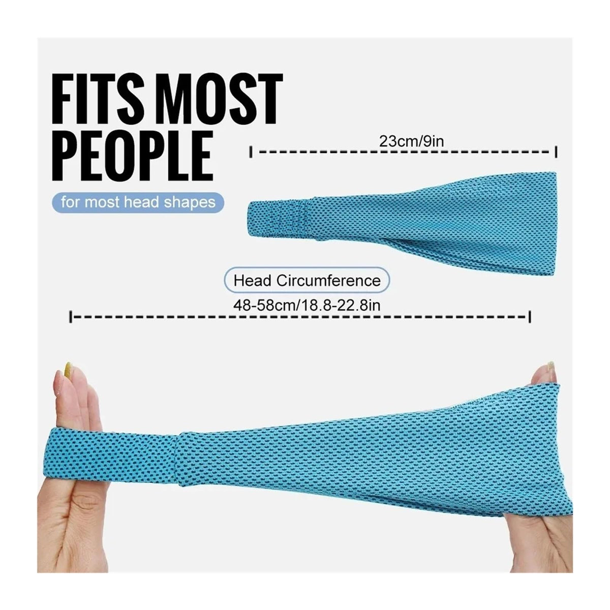 3-Pack Unisex Sweat-Wicking Sports Headbands