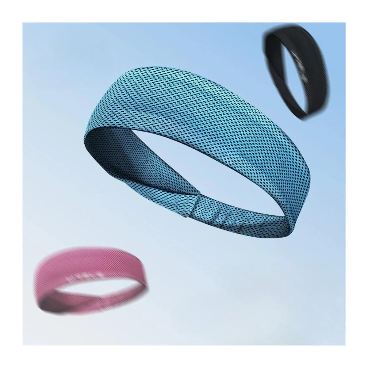 3-Pack Unisex Sweat-Wicking Sports Headbands