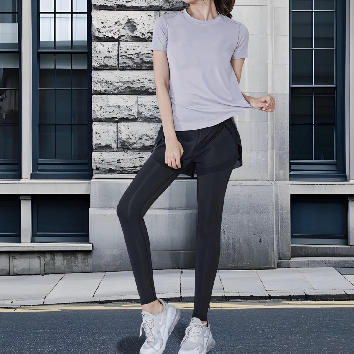 Women’s 2-Piece Short-Sleeve Pilates Set