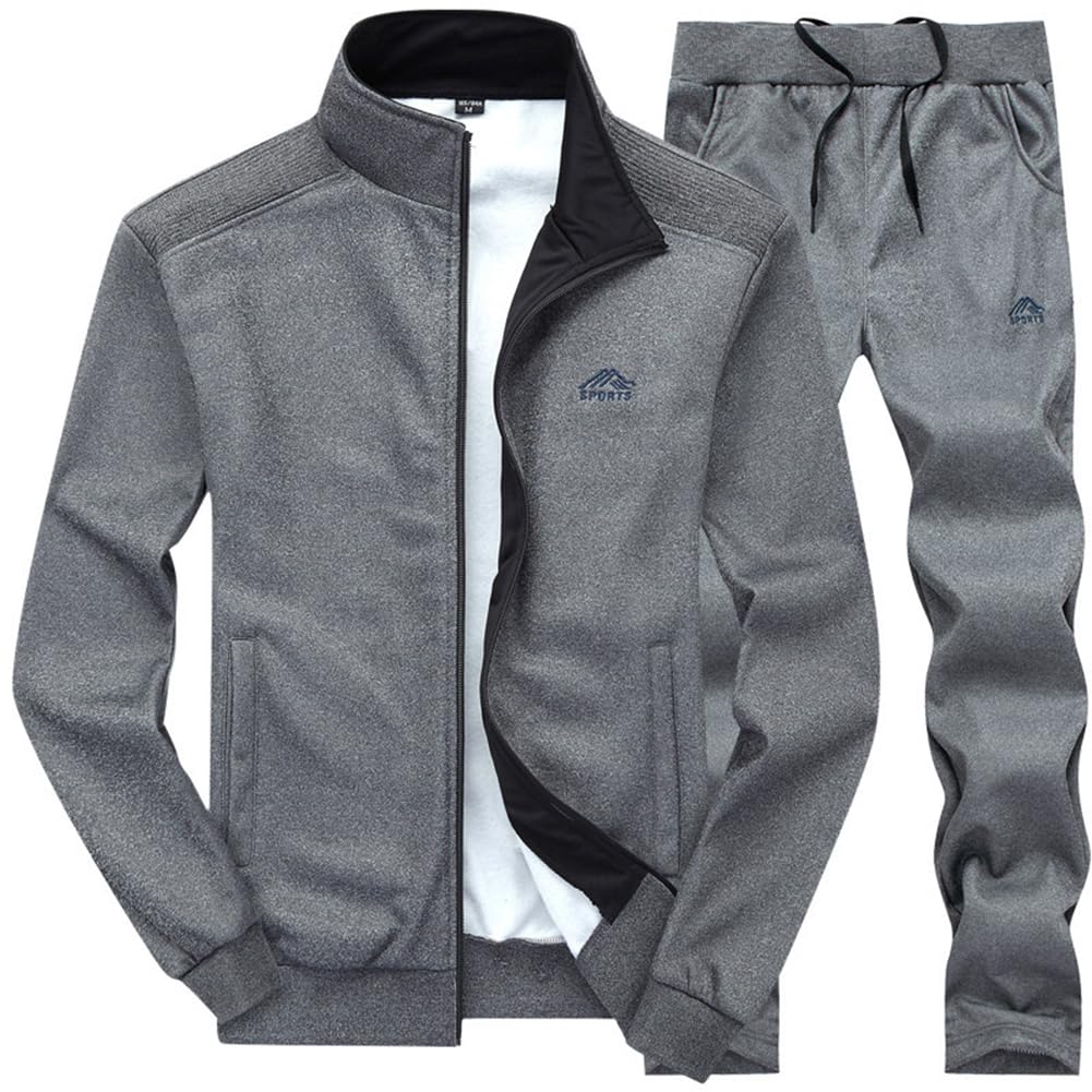 Men’s Hooded Full-Zip Athletic Tracksuit