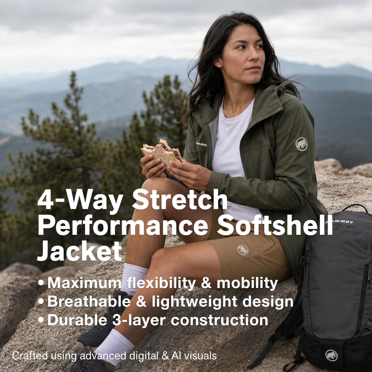 Women’s Windproof Water-Resistant Softshell Jacket