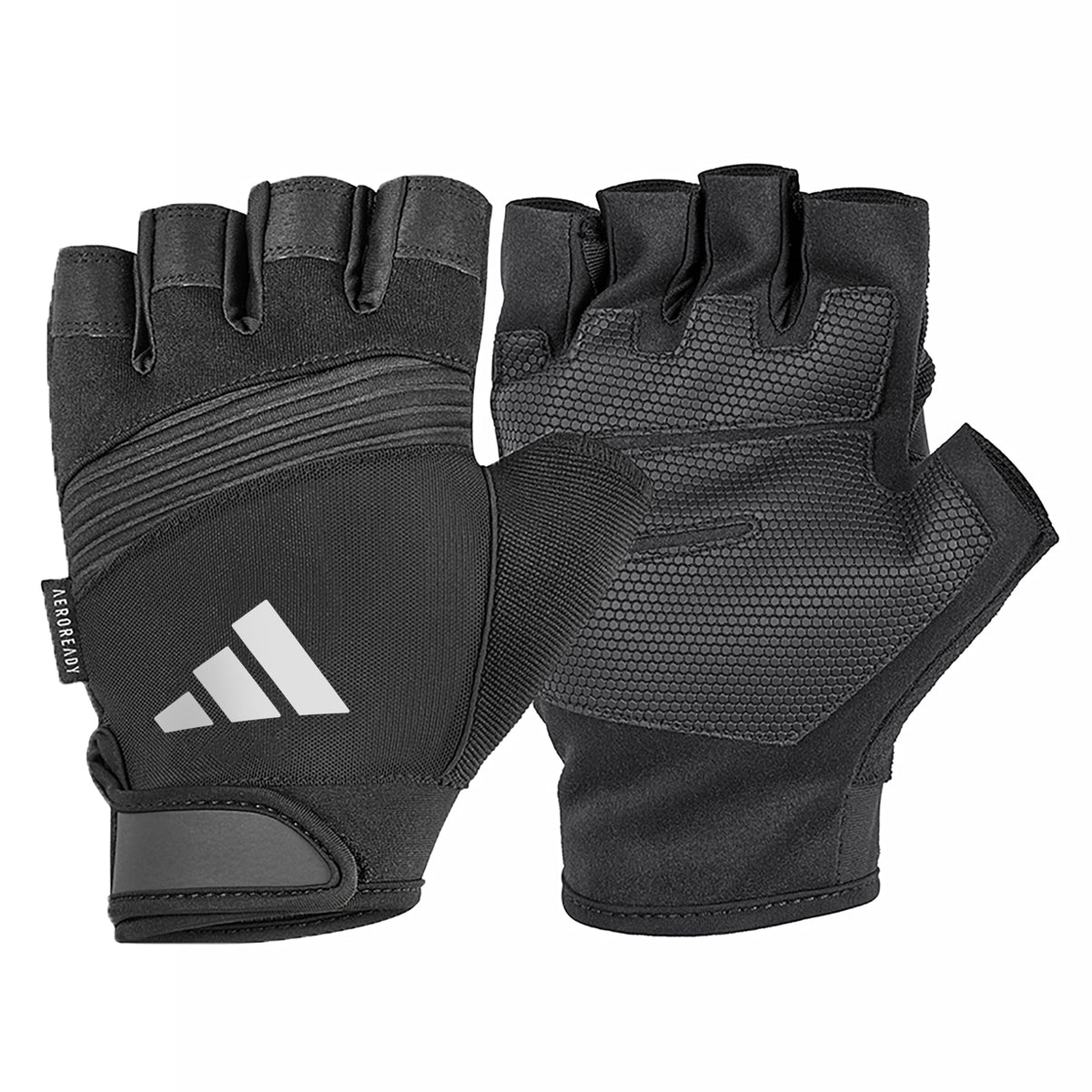 Adidas Aeroready Performance Weightlifting Gloves, Fingerless Workout Gloves